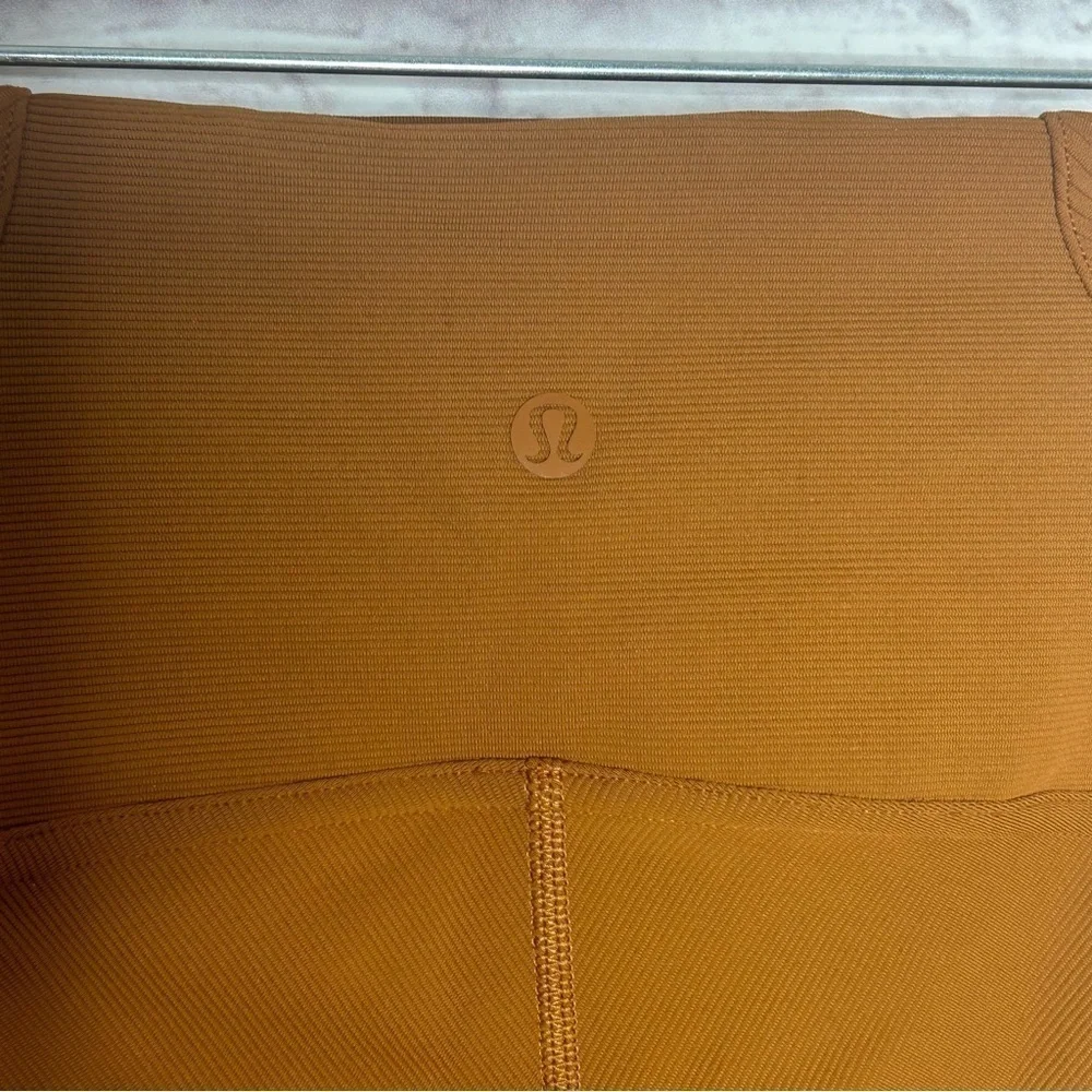 Lululemon Athletica Ribbed High Rise Yoga Shorts